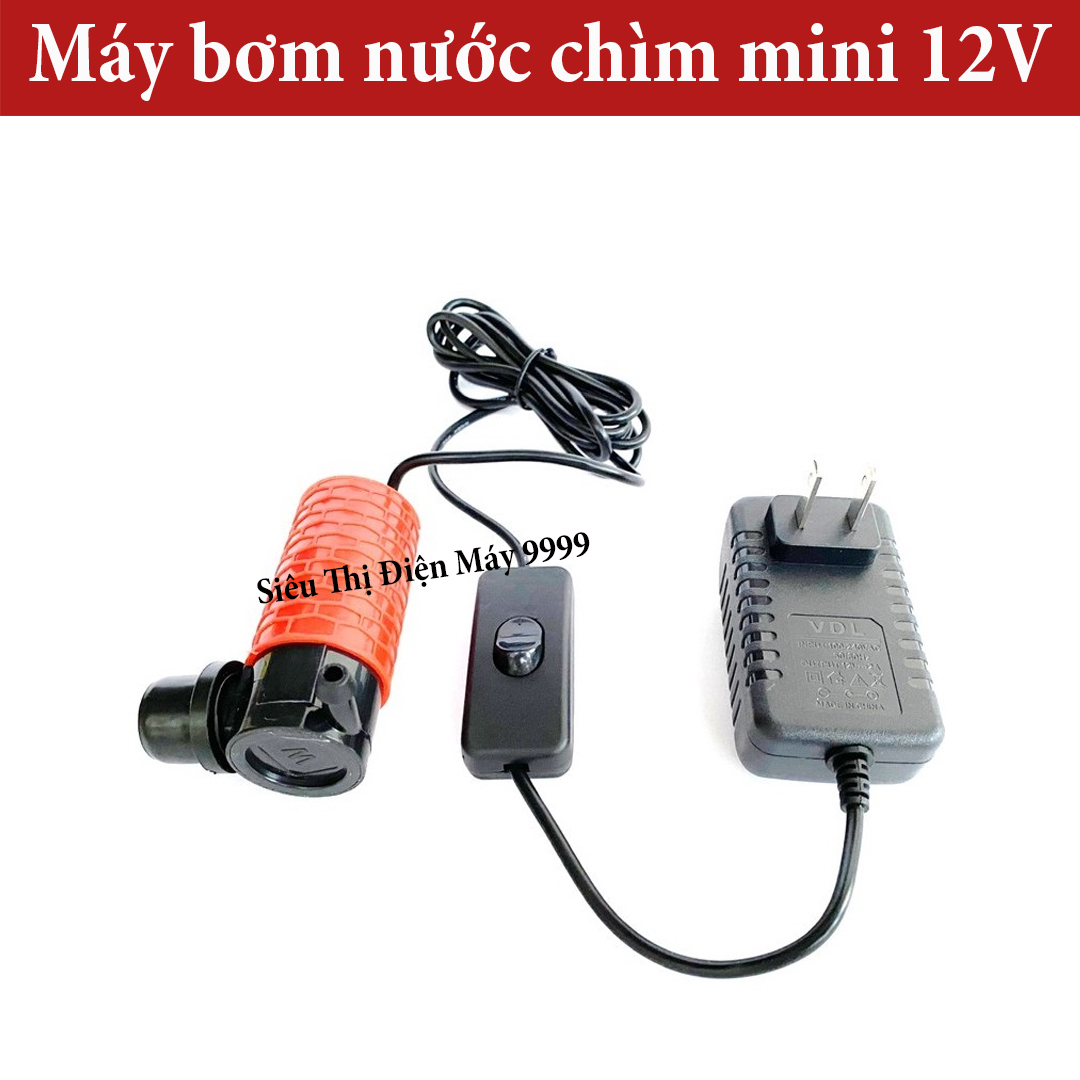 Máy bơm nước mini 12v - 30w bơm nước cắt rãnh tường