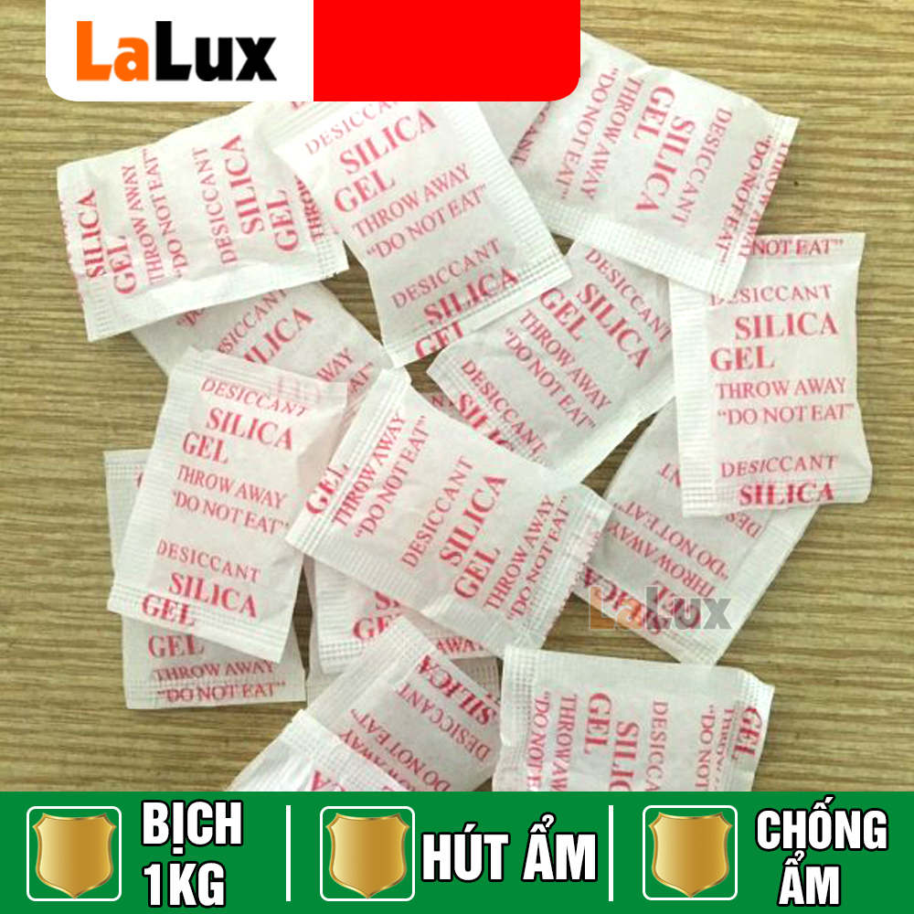 Gói hút, chống ẩm silica gel - gói chống ẩm móc, gói hút ẩm, túi hút ẩm quần áo, túi hút ẩm giày dép, chống ẩm mốc thực phẩm lalux