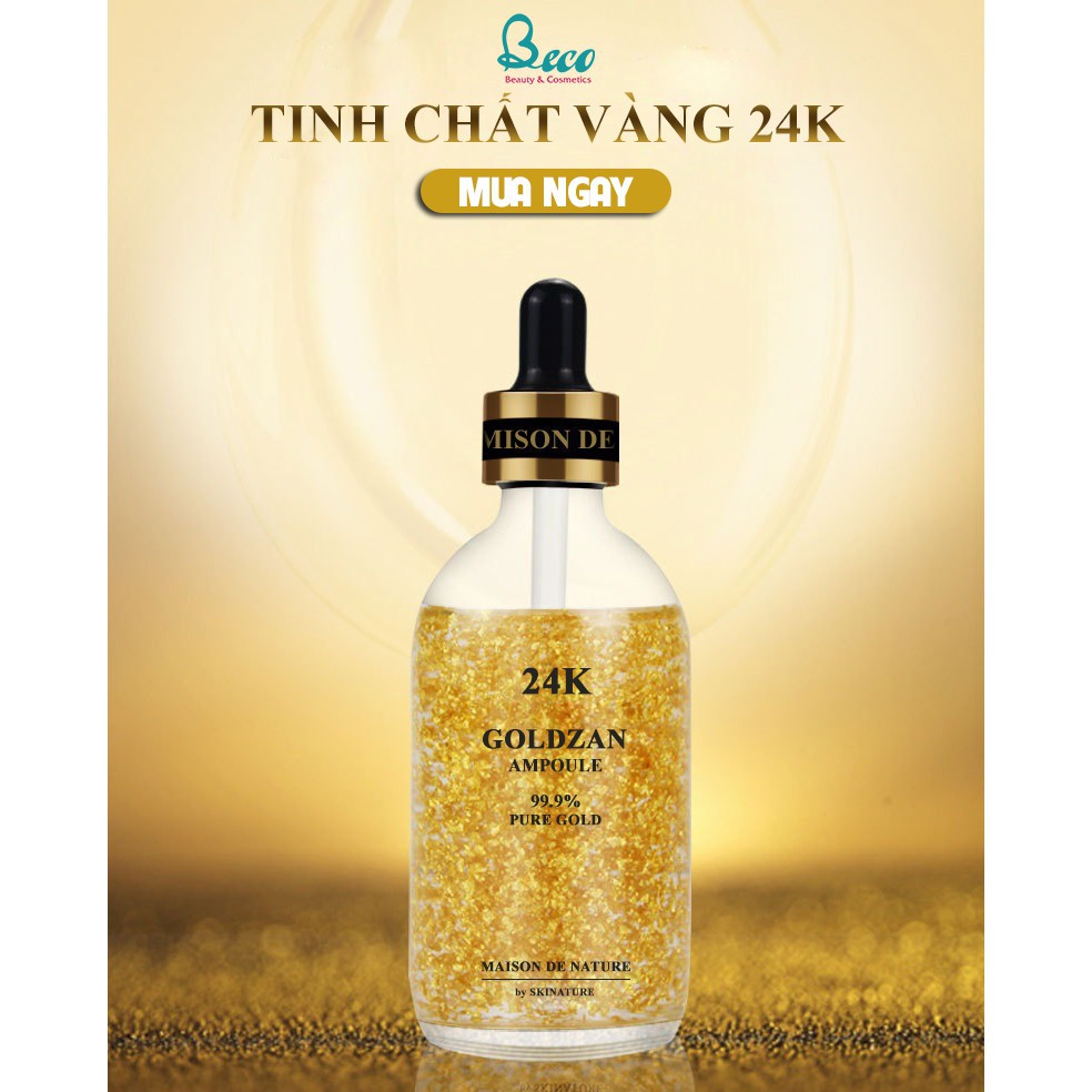 Combo 4 lọ tinh chất vàng 24k goldzan hàn quốc - phụ nữ làm đẹp