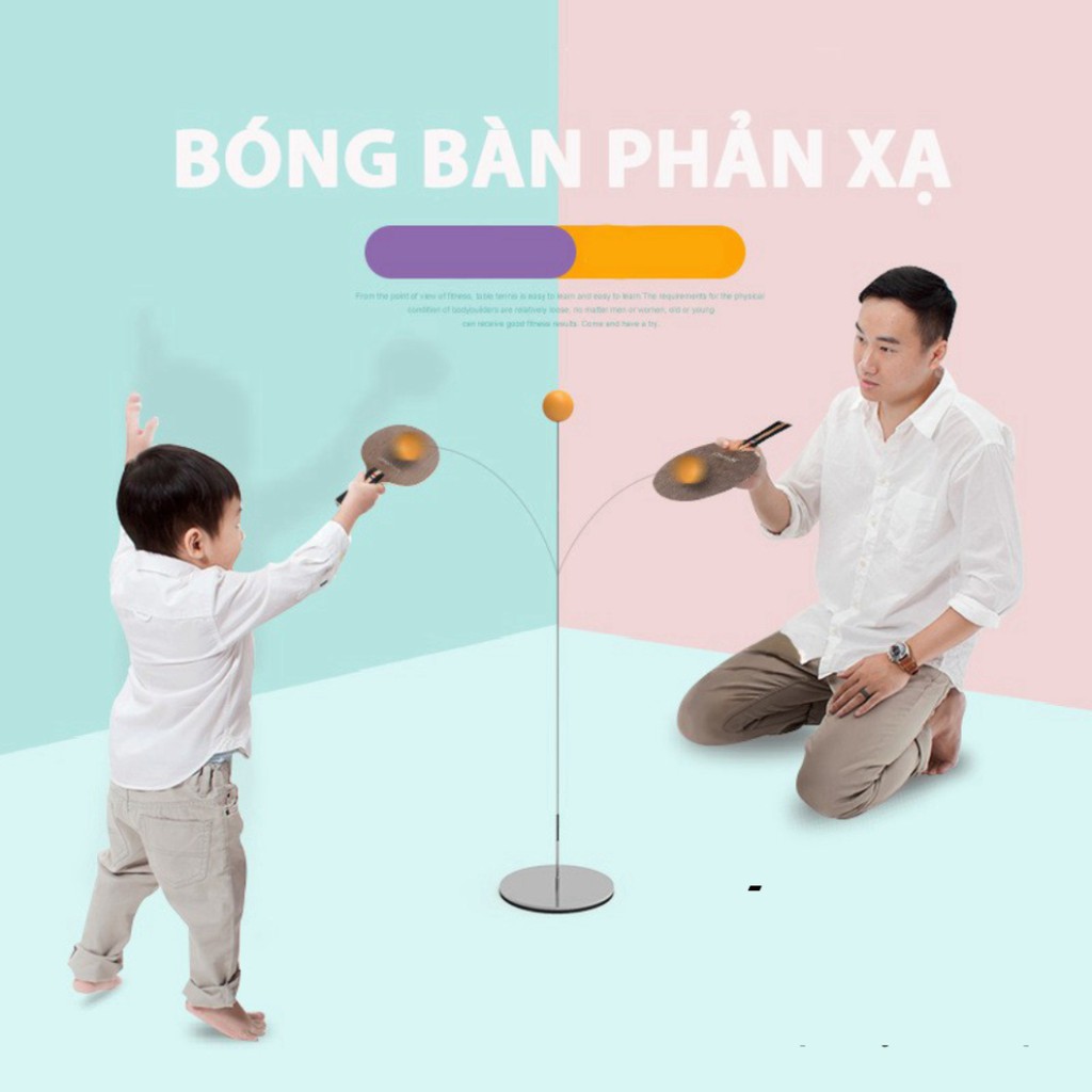 Bóng bàn tập phản xạ - môn thể thao luyện phản xạ cho mọi lứa tuổi