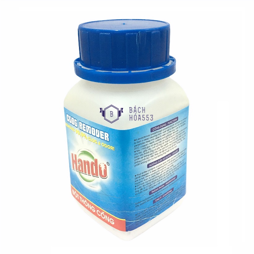Bột thông tắc cống cực mạnh Hando 280g - Bột thông cống - Thông tắc cống - Thông tắc bồn rửa mặt (Thông tắc do chất thải hữu cơ) HLS914