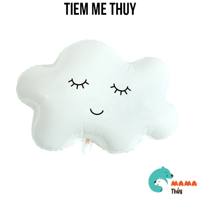 Bóng trang trí sinh nhật hình đám mây trắng