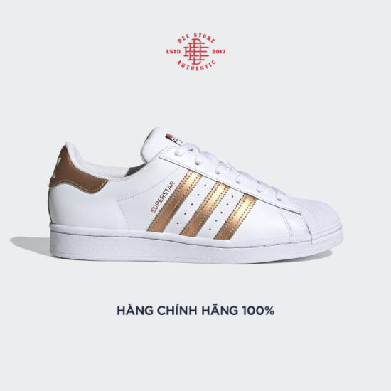 Giày thể thao nữ adidas wmns superstar ‘white copper metallic’ fx7484 - dee store vn