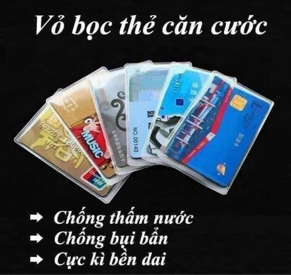‼‼‼10 chiếc bọc cccd trong suốt