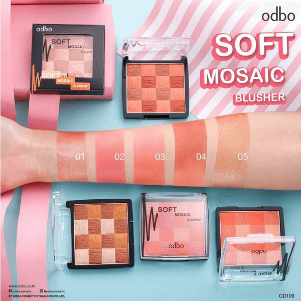Phấn má hồng odbo soft mosaic blush od109 số 2