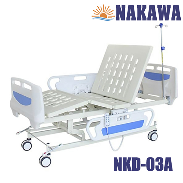 Giường y tế điện đa năng abs Nakawa NKD-03A -[Giá:15.790.000]- Giường bệnh nhân điện cơ cao cấp - giường bệnh viện giá rẻ - giường cho người bệnh - nursing beb