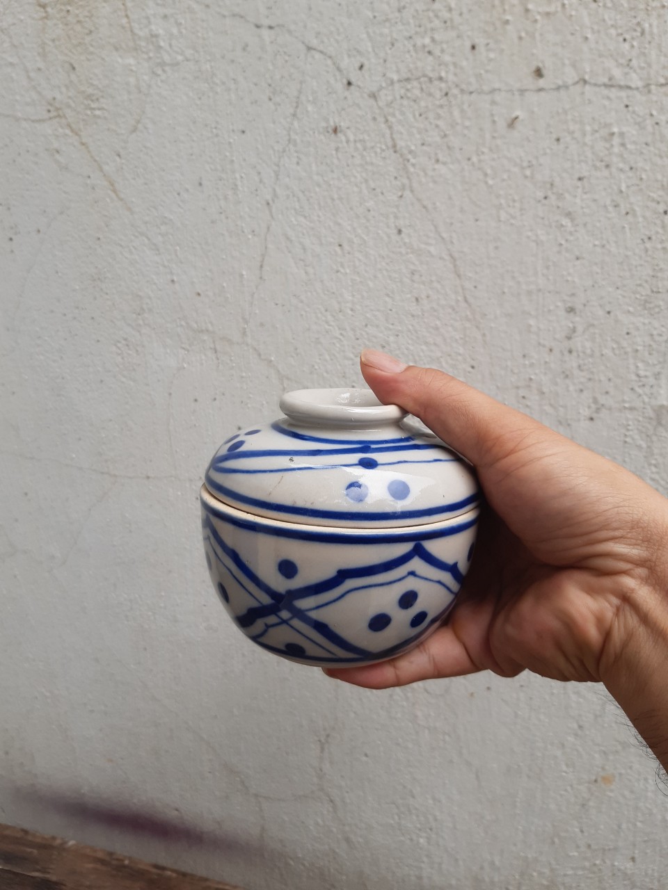 Combo 3 Thố sành, hủ đựng gia vị 11 cm