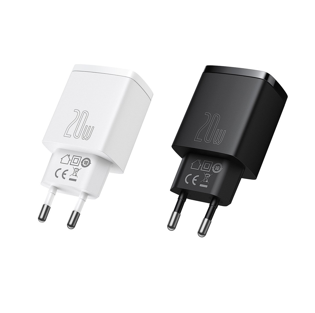  Cốc sạc nhanh 2 cổng TypeC 20W PD và USB QC3.0  Baseus Compact Quick Charge  Màu ngẫu nhiên  - Phụ Kiện 1986 