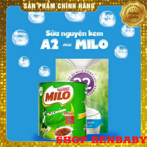 Combo milo + a2 úc, milo úc 1kg, a2 úc 1kg . liên hệ trực tiếp để được giá tốt 0972831447