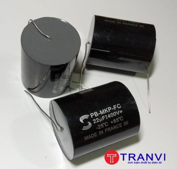 Tụ phân tần loa 22mf 400v-bộ 2 cái