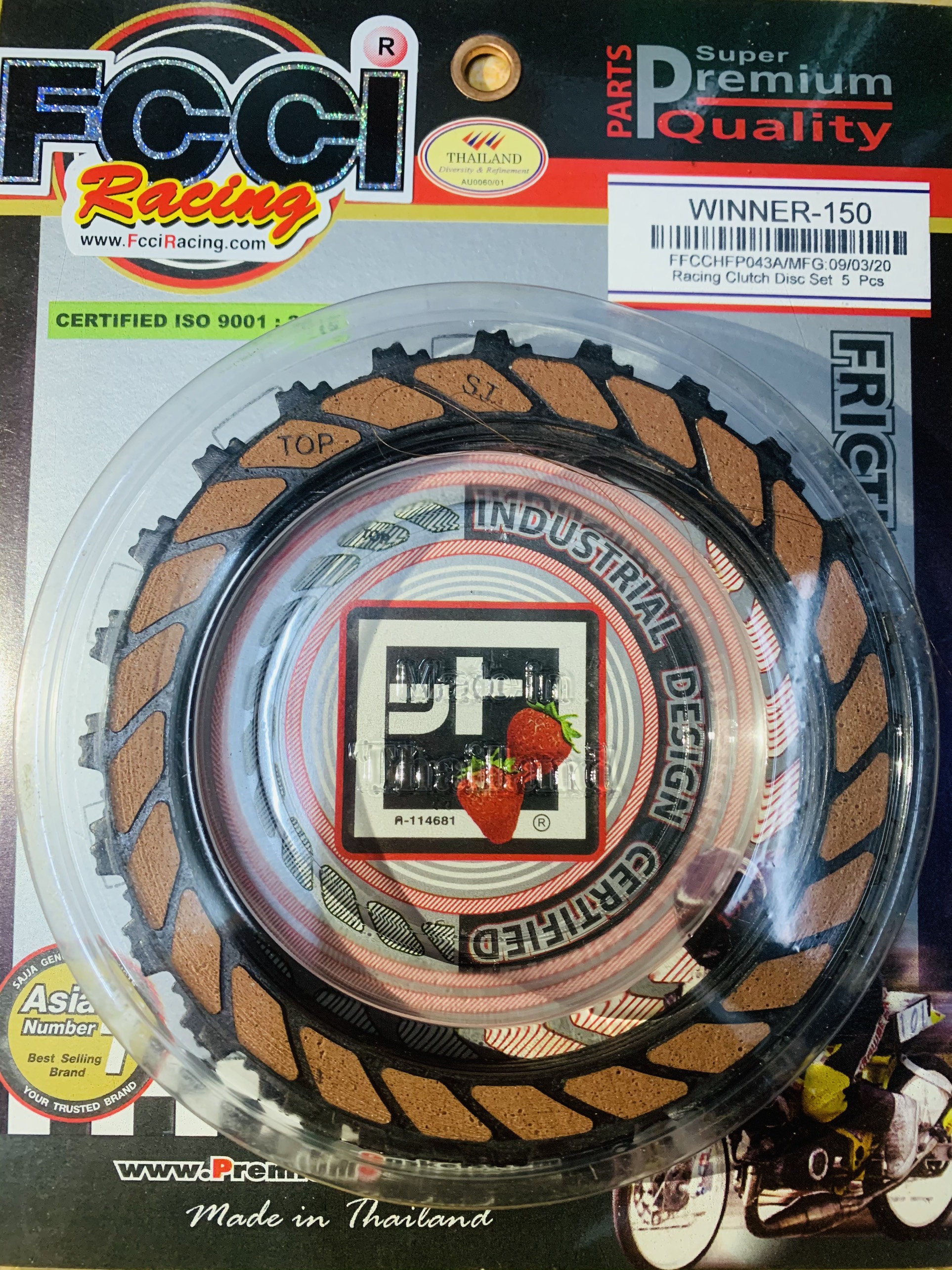 Bộ lá bố nồi honda winner 150 - sonic 150 racing thương hiệu fcci