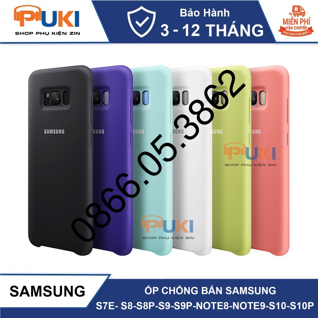 Ốp lưng samsung chống bẩn silicon case s7ed/ s8/ s8+ / s9/s9+/note 8 /note 9 - phủ nhung chống trầy máy
