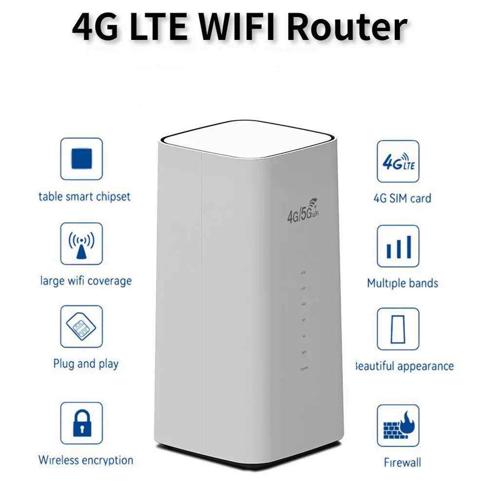 4G LTE CPE Router 300Mbps 3lan VPN Router Không Dây 4G5G Sim Thẻ Wifi