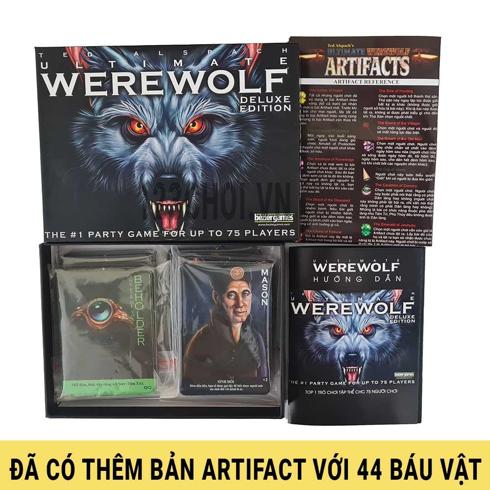 ▫ Bộ Bài Ma Sói 78 Thẻ Việt Hóa Bản Mới Game Nhập Vai Werewolf Ultimate  Deluxe Tiếng Việt [Giảm Giá Cực Sốc] | Lazada.Vn