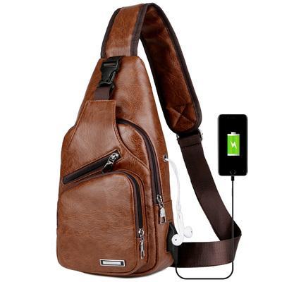 TÚI DA ĐEO CHÉO CAO CẤP SIÊU HÓT, CÓ CỔNG USB NỐI CÁP SẠC, LỖ BỎ TAI NGHE TIỆN LỢI, THIẾT KẾ NHIÊU NGĂN, CHẤT LIỆU TỐT TNDA
