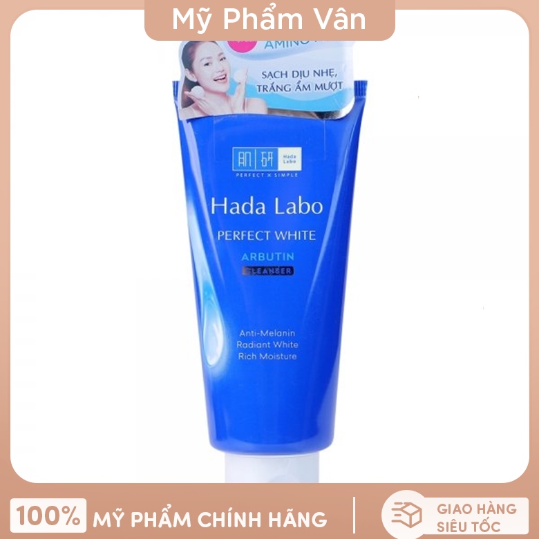 [Chính hãng] Sữa Rửa Mặt Hada Labo Dưỡng Da Sáng Mịn Ẩm Mượt 80g Mỹ Phẩm Vân