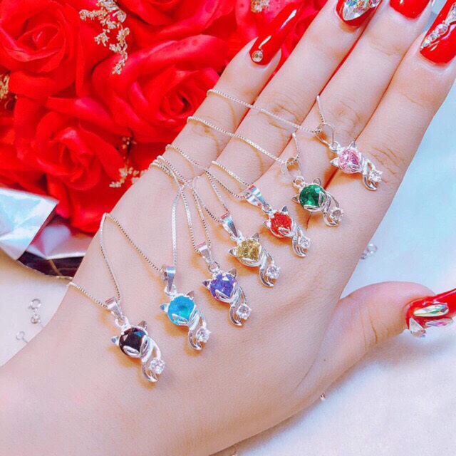 DÂY CHUYỀN MẶT HỒ LY SANG CHẢNH  - TRANG SỨC BẠC TNJ CAM KẾT HÀNG CHUẨN ẢNH, CHẤT LƯỢNG TỐT, PHỤC VỤ TẬN TÌNH, CHU ĐÁO