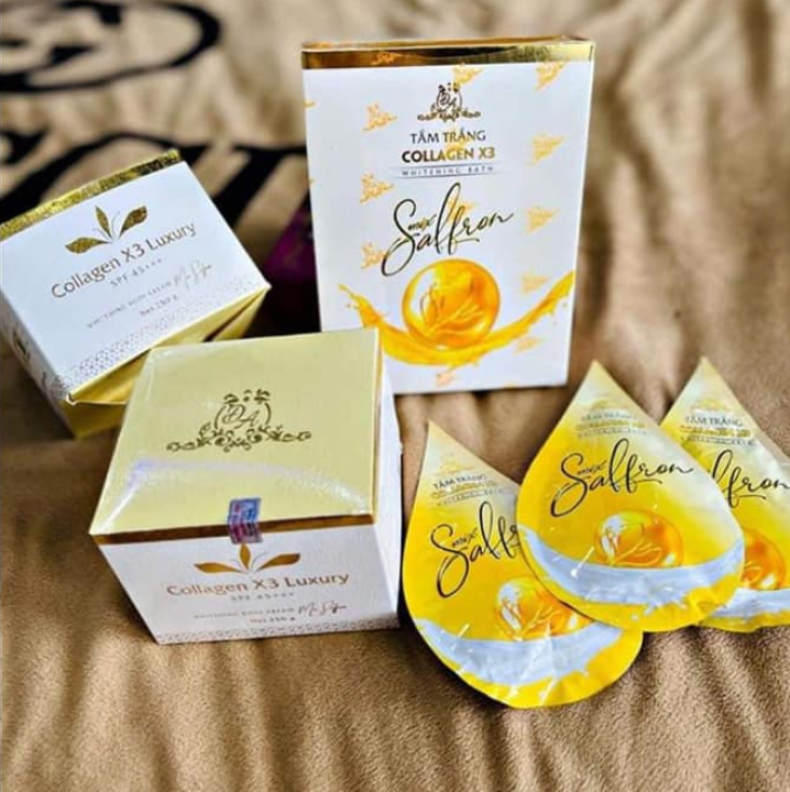 Combo Kem Body Luxury + Tắm trắng Collagen X3 Luxury Chính Hãng