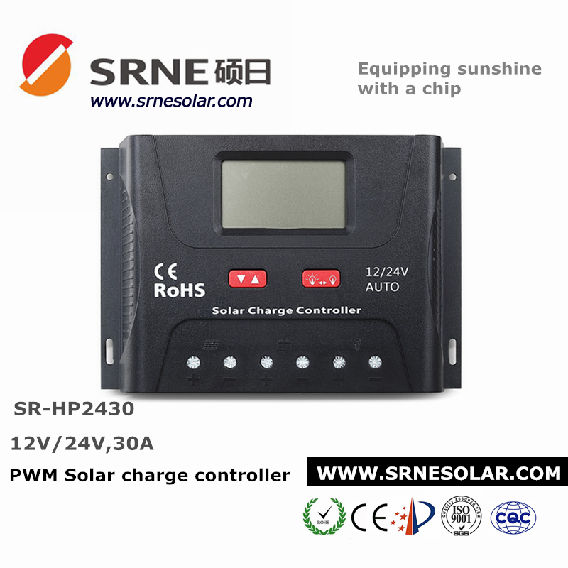 Bộ Điều Khiển Sạc 30A auto 12/24V (SRNE PWM HP2430) [ Bảo hành 6 tháng]