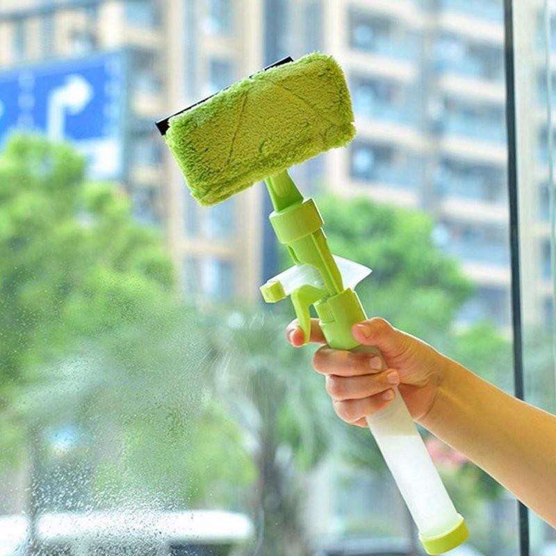 Cây lau kính có bình xịt thông minh 3 trong 1