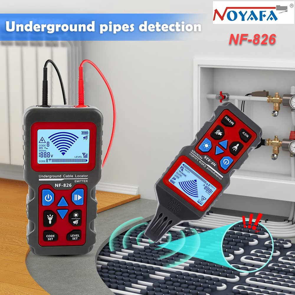 Máy Dò Dây ĐIện Ngầm, Dò Kim Loại Đa Năng Noyafa NF-826 Noyafa NF-826 Wire Tracker Portable Telephone Cable