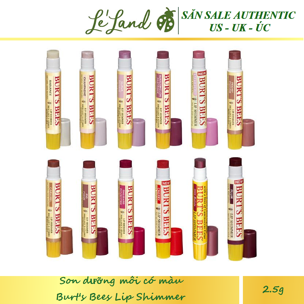 Bill Mỹ - Son dưỡng môi có màu Burt's Bees 100% Natural Moisturizing Lip Shimmer