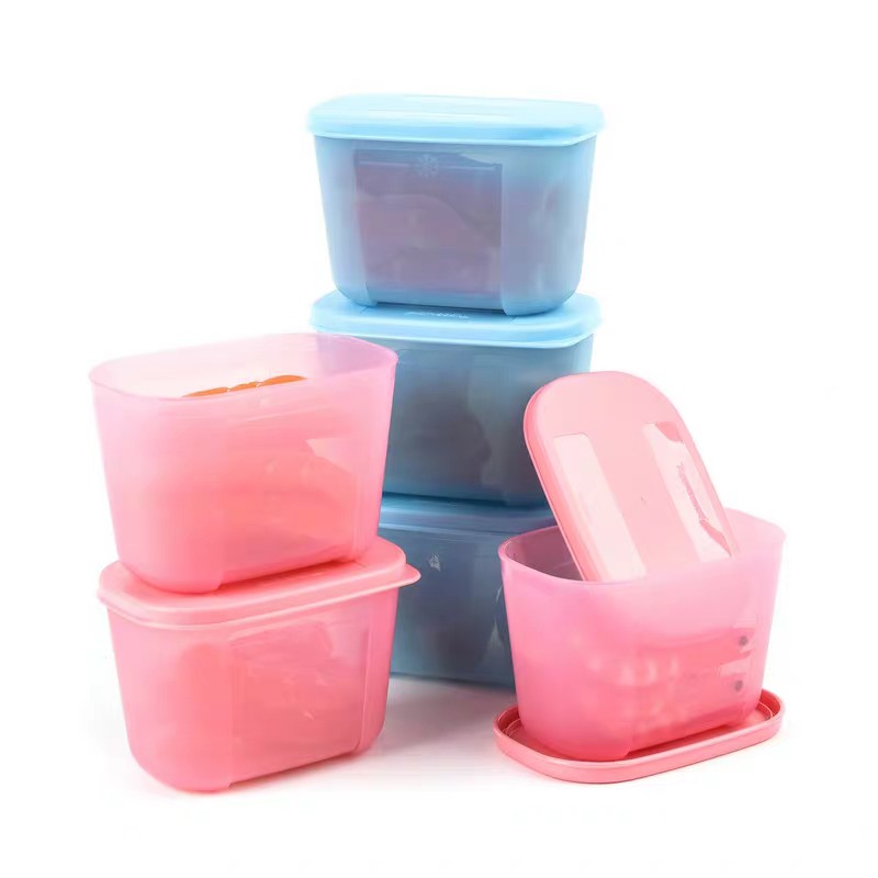 TUPPERWARE Hộp Nhựa Dẻo Trữ Đông Trữ Mát Thực Phẩm Tủ Lạnh Dung Tích 300Ml Tu17