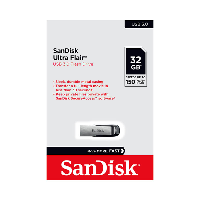 Usb 3.0 sandisk cz73 ultra flair 32gb 150mb/s - phụ kiện 1986