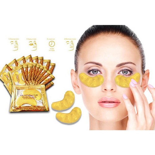 Mặt nạ mắt Crystal Collagen Gold Powder Eye Mask(combo 3 tấm)