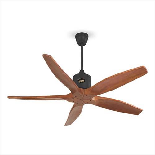 Quạt trần sinwa dc 5 cánh gỗ phay sw1715