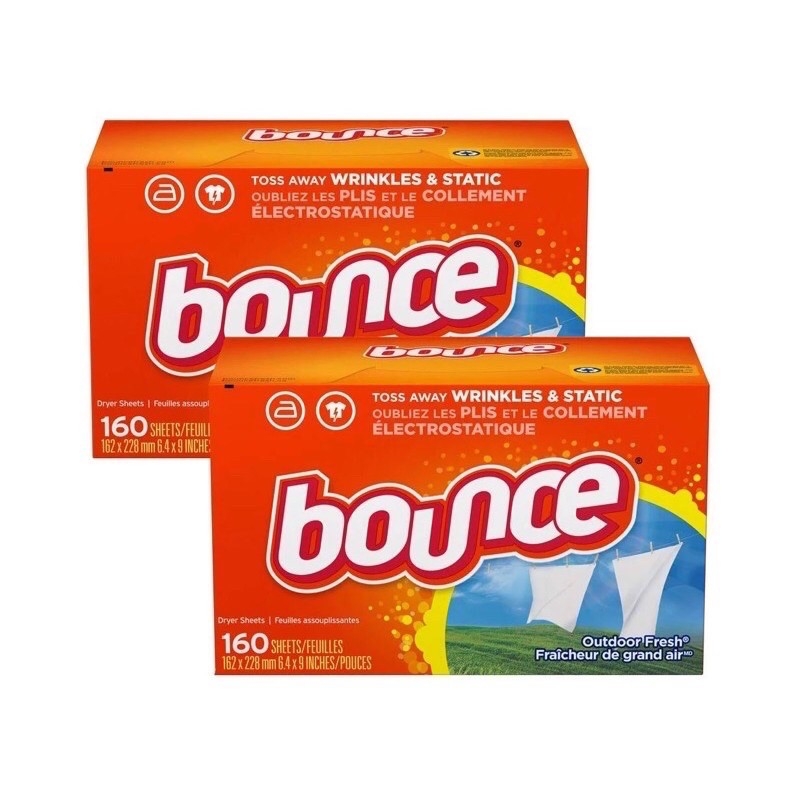 Giấy thơm bounce mỹ hộp 160 tờ tách lẻ 10 tờ - 30 tờ - 50 tờ - 1 hộp - 2 hộp 160 tờ
