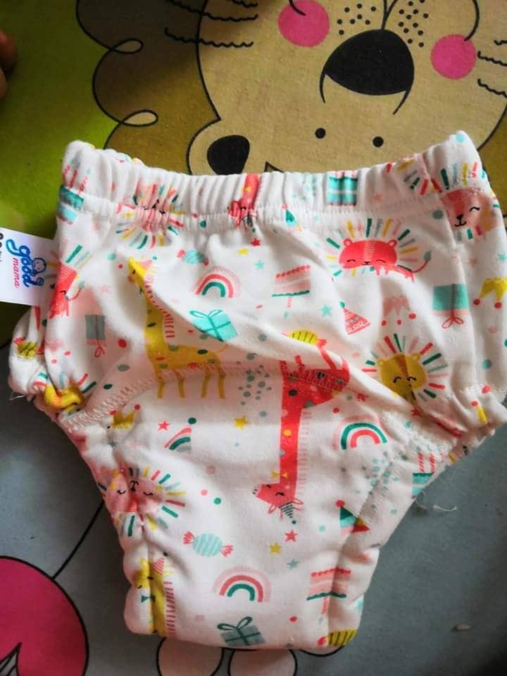 02 quần tập bỏ bỉm xuất hàn 7 lớp goodmama cho bé size 80 cho bé 4-7kg