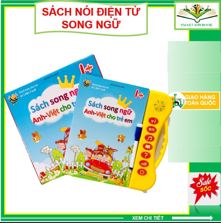 Sách Quý Song Ngữ Cho Bé - Giúp Bé Học Tốt Tiếng Anh - Sách điện tử Thông Minh