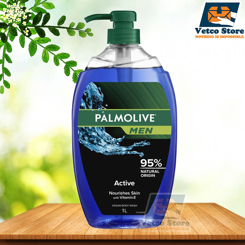 Sữa Tắm Palmolive Men Body Wash Active with Sea Minerals Shower Gel 1 Lít