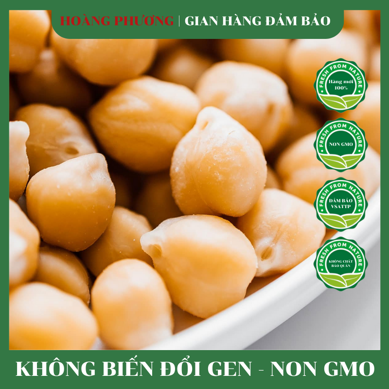 Đậu Gà Hữu Cơ Trắng 500G - Hạt Dinh Dưỡng Dau Ga Trang Non GMO Hàng Date Mới Liên Tục TPHCM