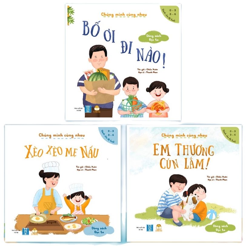 Sách ehon việt - bộ chúng mình cùng nhau phần 1 và 2 dành cho bé 0-6 tuổi