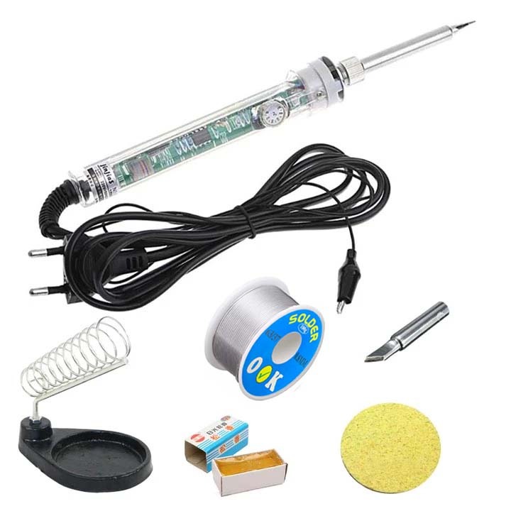 Combo mỏ hàn 907 220v-60w và 5 món phụ kiện \