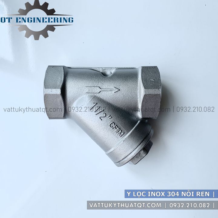 Y lọc inox 304 nối ren | vattukythuatqt.com