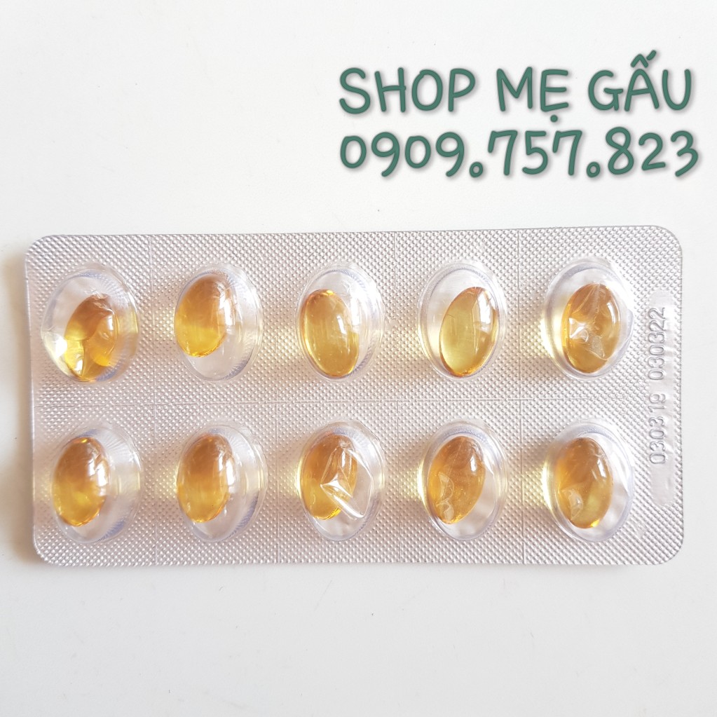 1 vỉ 10 viên vitamin e tròn