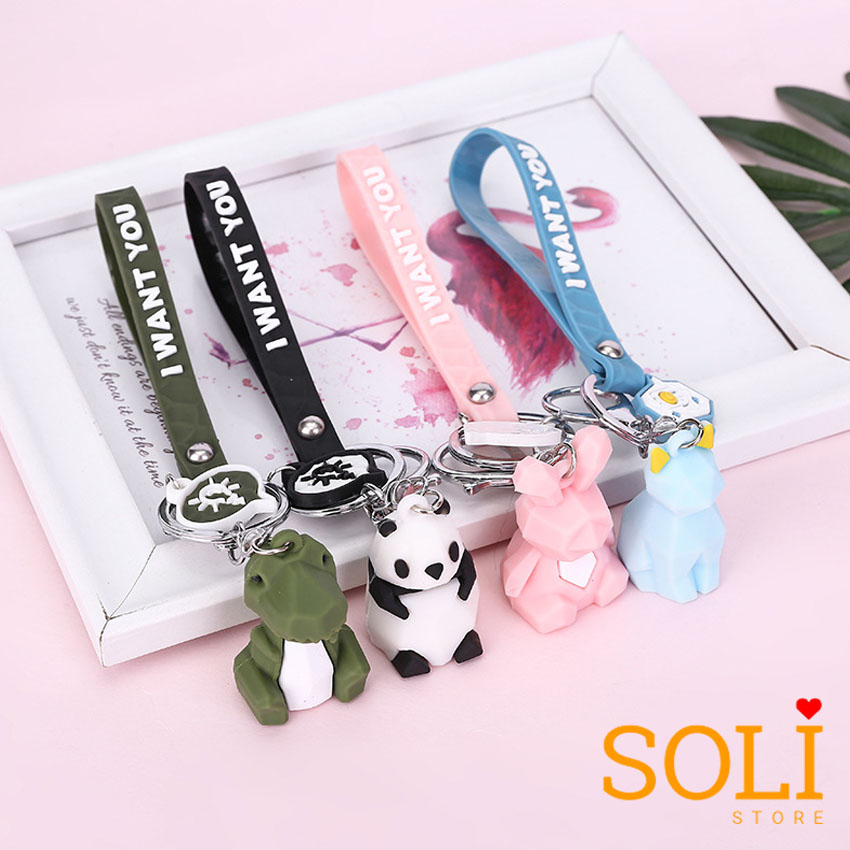 Móc khóa 10 mẫu hình thú dễ thương MK01