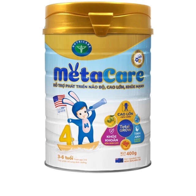 Sữa bột metacare 4 900g