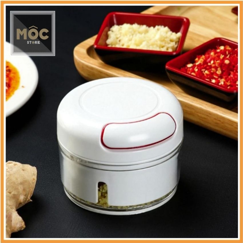 Dụng cụ xay tỏi ớt cầm tay mini, dây cót Mini Food Chopper máy xay thực phẩm cầm tay đa năng Xay Thịt rau củ quả gừng nghệ hành sả có dây rút tiện dụng tiết kiệm thời gian giá rẻ
