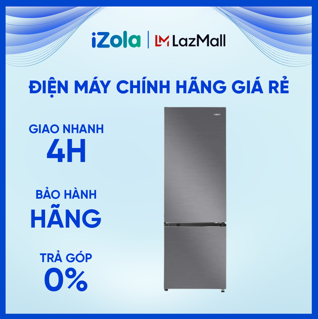 [GIAO TẠI HCM] Tủ lạnh Aqua Inverter 350 lít AQR-B390MA(HB)  - Chức năng ngày nghỉ Holiday