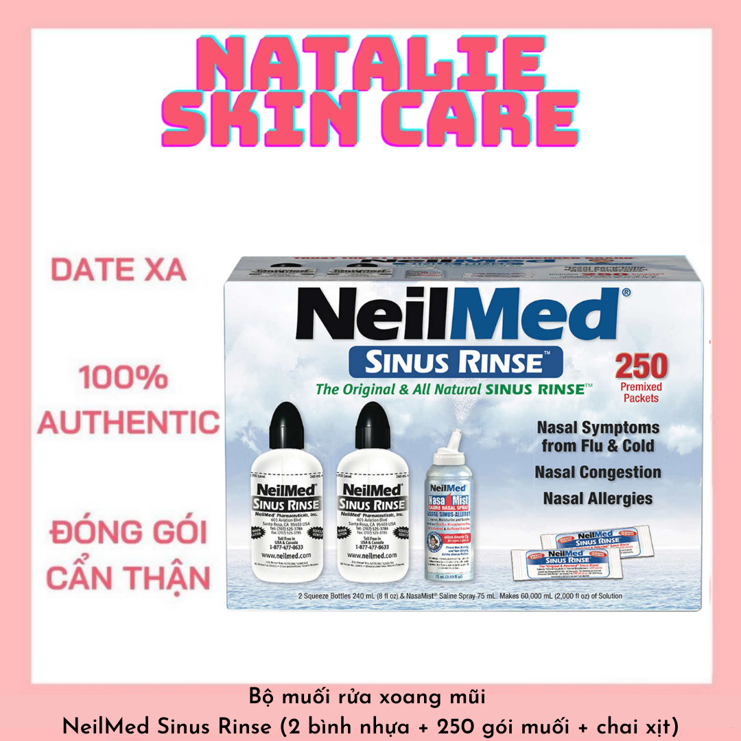 Bộ muối rửa mũi - Neilmed Sinus Rinse