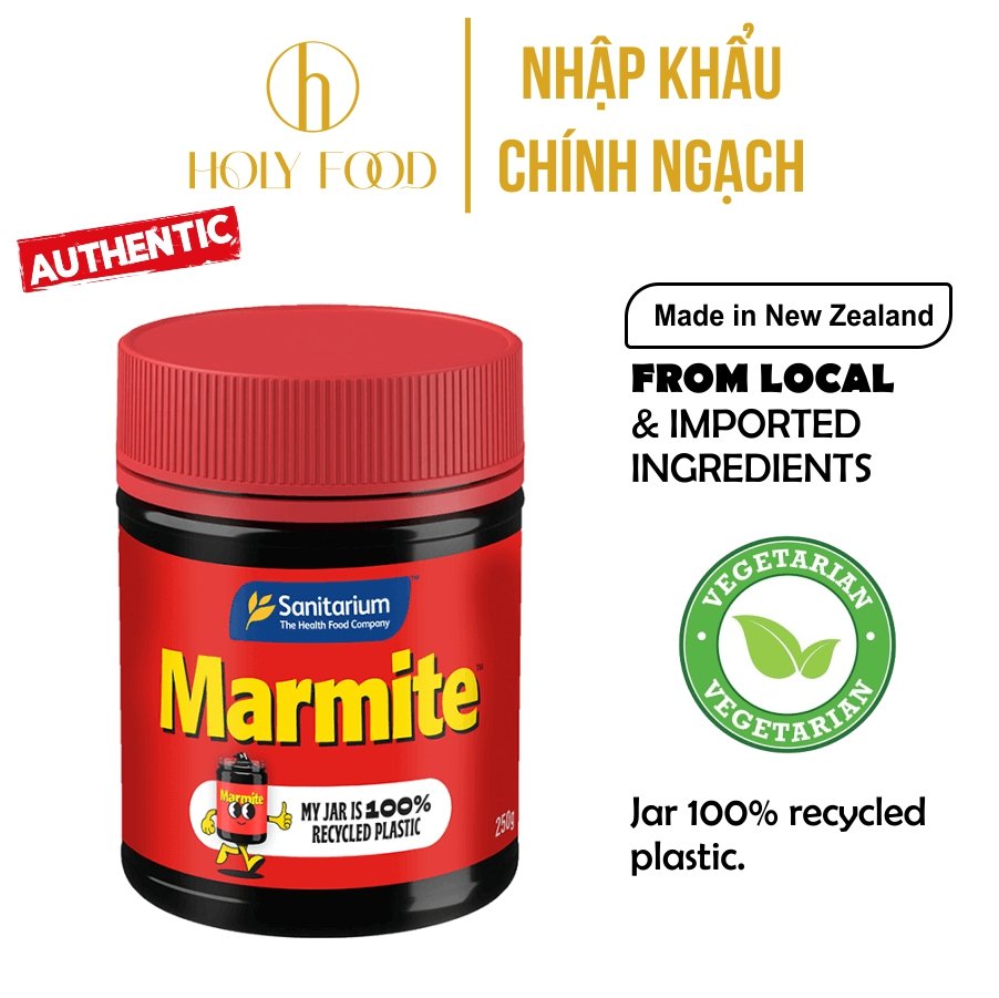 Bơ Marmite Sanitarium - Bơ men Dinh Dưỡng Cho Người Ăn Chay, Hủ 250g