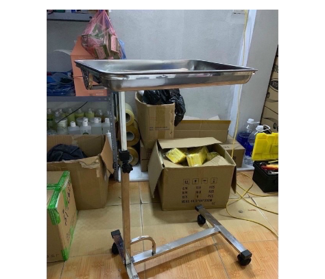Bàn tít y tế đựng dụng cụ, Bàn tít phẫu thuật, Kệ mayo inox tốt
