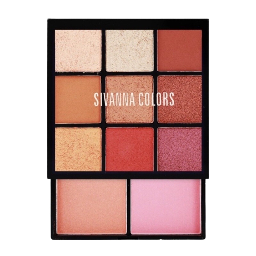 Bảng phấn má hồng & mắt sivanna colors epic eye and cheek palette hf4034 leon beauty store