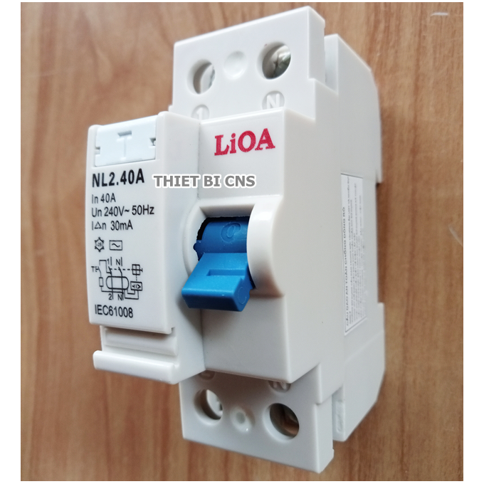 Cầu dao - Aptomat chống giật LIOA 2P 32A - 40A/ 30mA 240V Chính hãng
