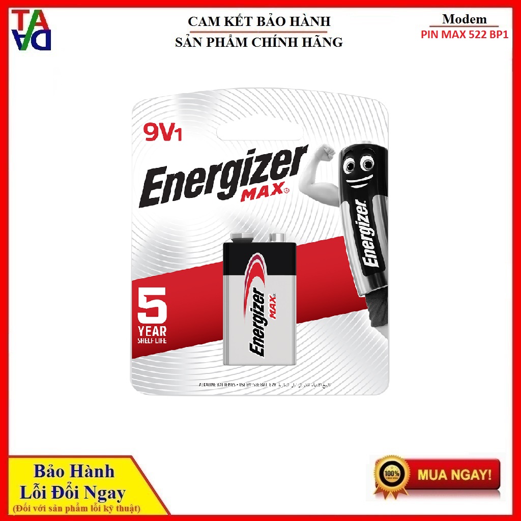 Pin energizer max 522 bp1 - hàng chính hãng