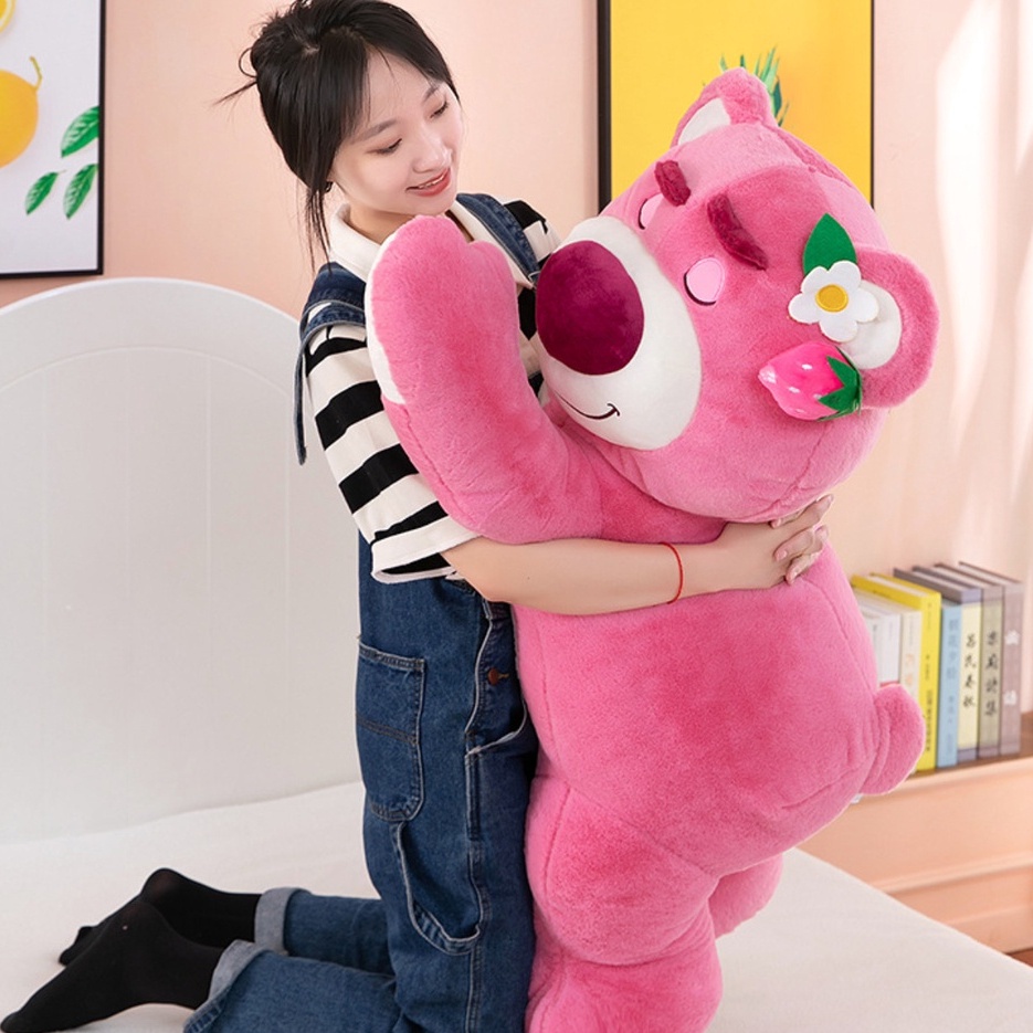 Gấu bông gấu dâu losto size lớn có mùi dâu ngọt ngào hàng cao cấp chất vải mềm mịn, gấu dâu tỏa hương thơm